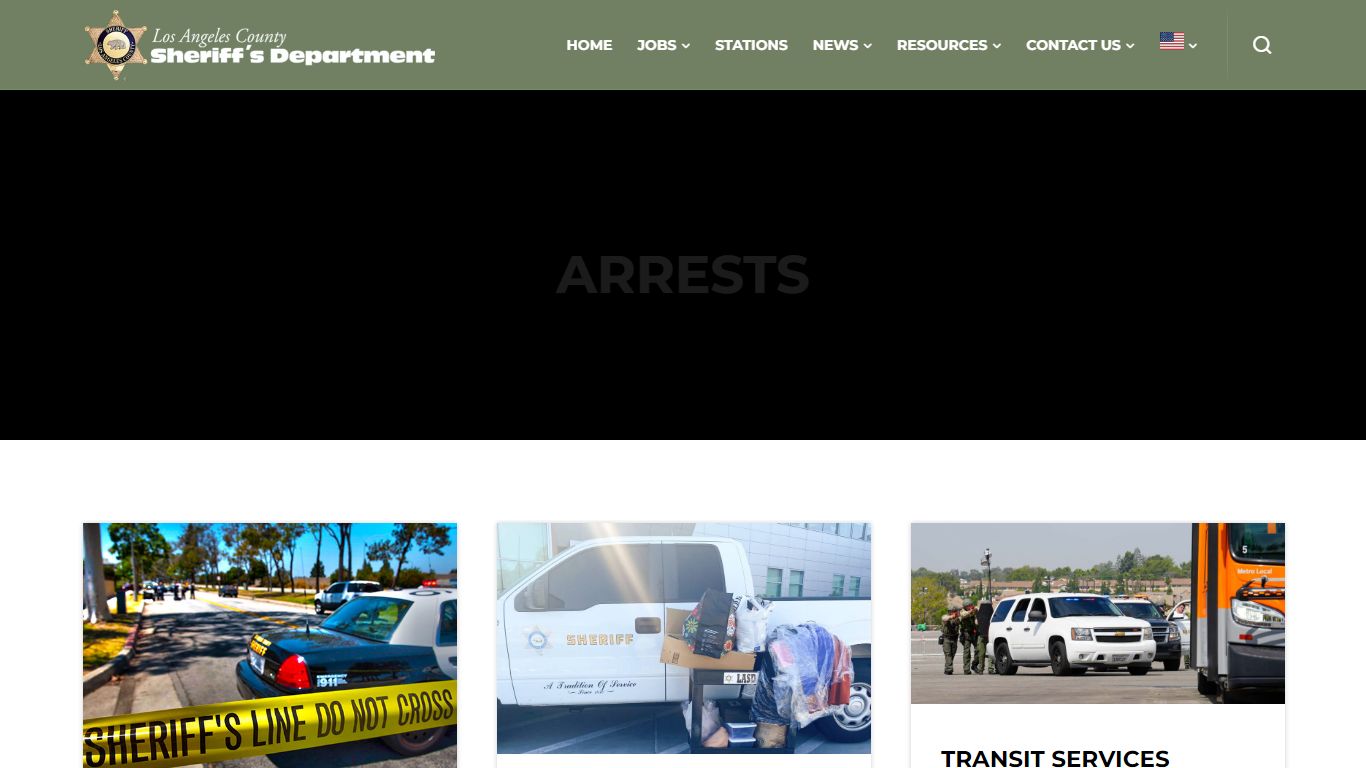 Arrests - Los Angeles County Sheriff's Department